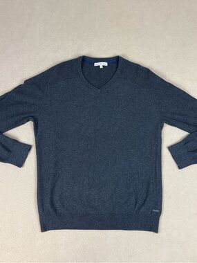 VTG Calvin Klein Jeans Sweater, 100% Cotton Gray. Men's Sz Large